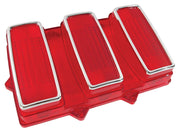 1969-1969 Mustang Tail Light Lens W/Stainless Trim - CA-MA15335-Classic-Auto-Store-Online