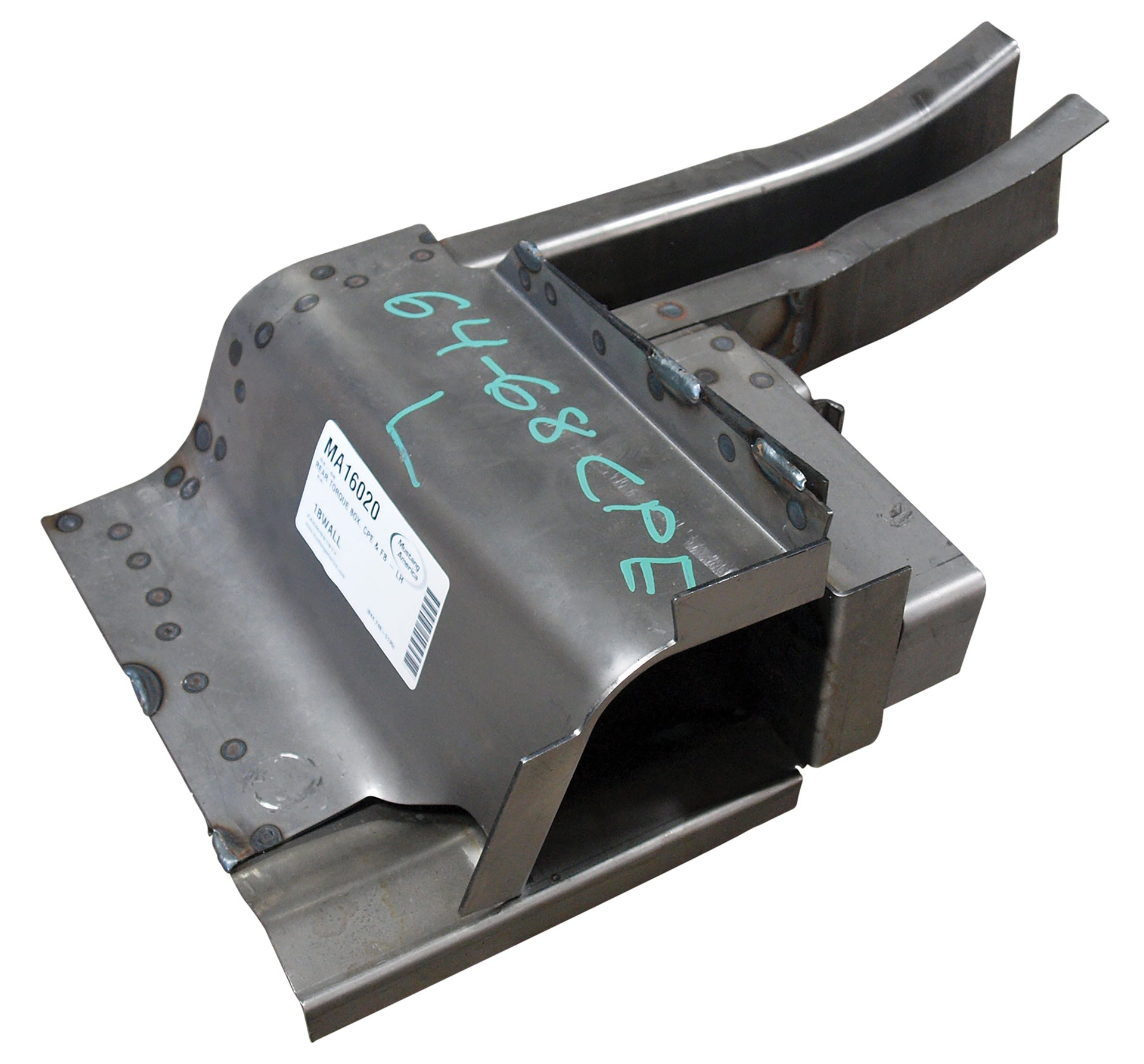 1964-1968 Mustang Rear Torque Box - Coupe & Fastback - Left Hand - CA-MA16020-Classic-Auto-Store-Online