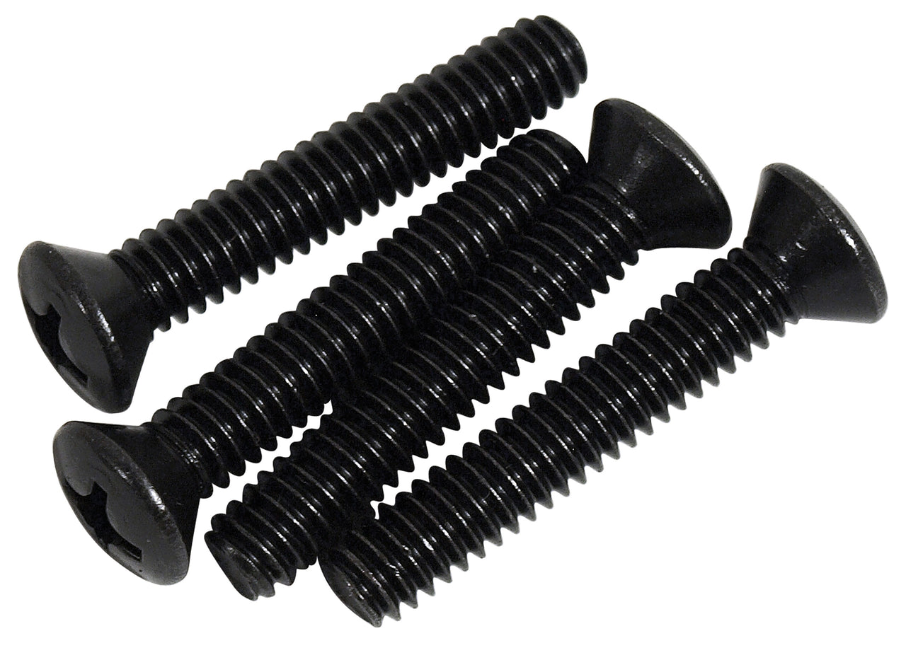 1964-1966 Mustang Manual Trans Shifter Plate Screws - Black - 4 Piece - CA-MA16337-Classic-Auto-Store-Online