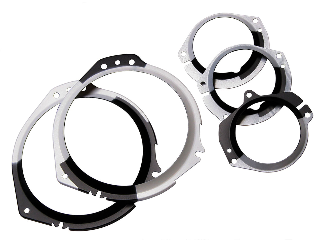 1967-1968 Mustang Instrument Lens Retainer Bezels - 5 piece Set - CA-MA16809-Classic-Auto-Store-Online