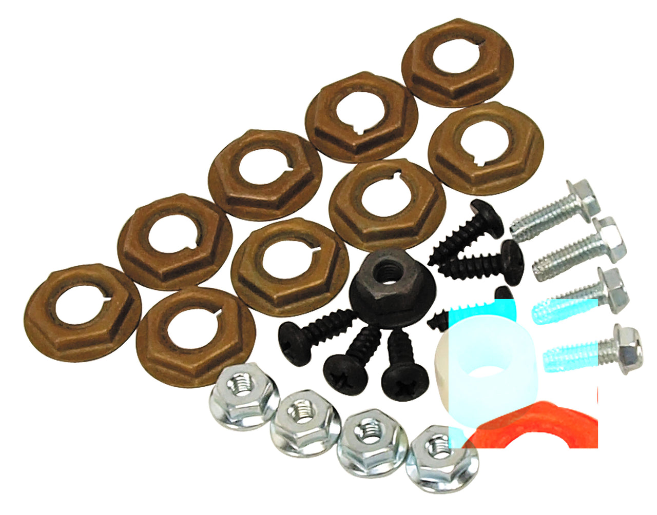 1967-1968 Mustang Dash Bezel Mounting Kit - 25 pieces - For Reproduction Bezel - CA-MA16908-Classic-Auto-Store-Online