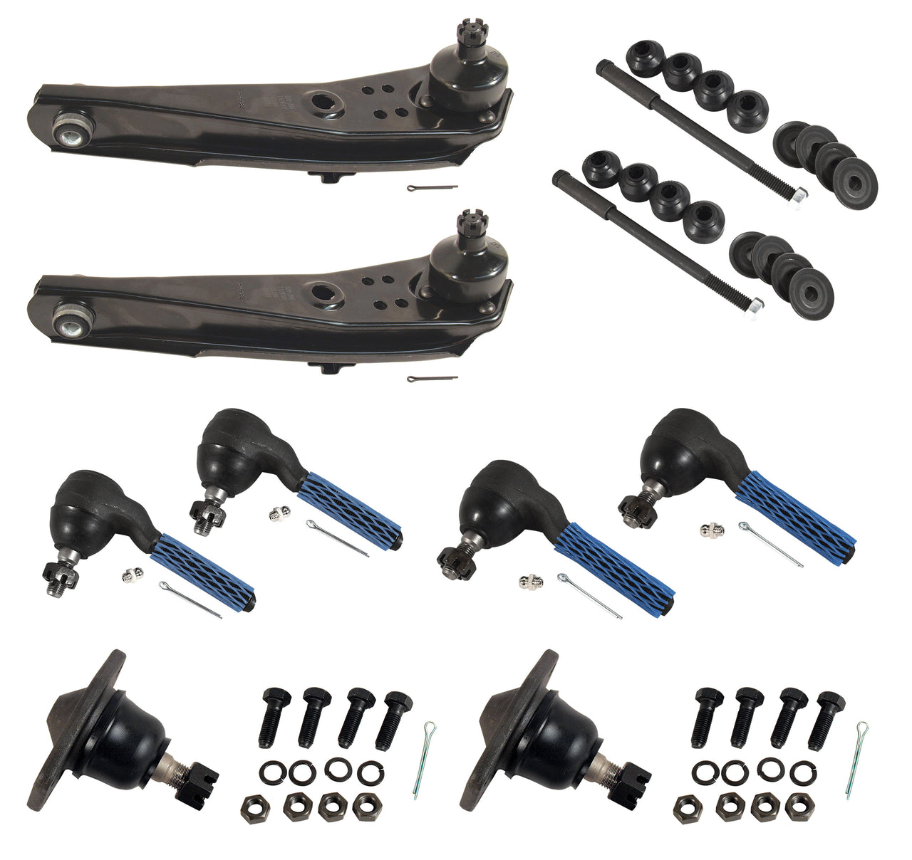 1965-1966 Mustang Front Suspension Rebuild Kit - Standard - Manual Steering & 6 Cyl - CA-MA17000-Classic-Auto-Store-Online