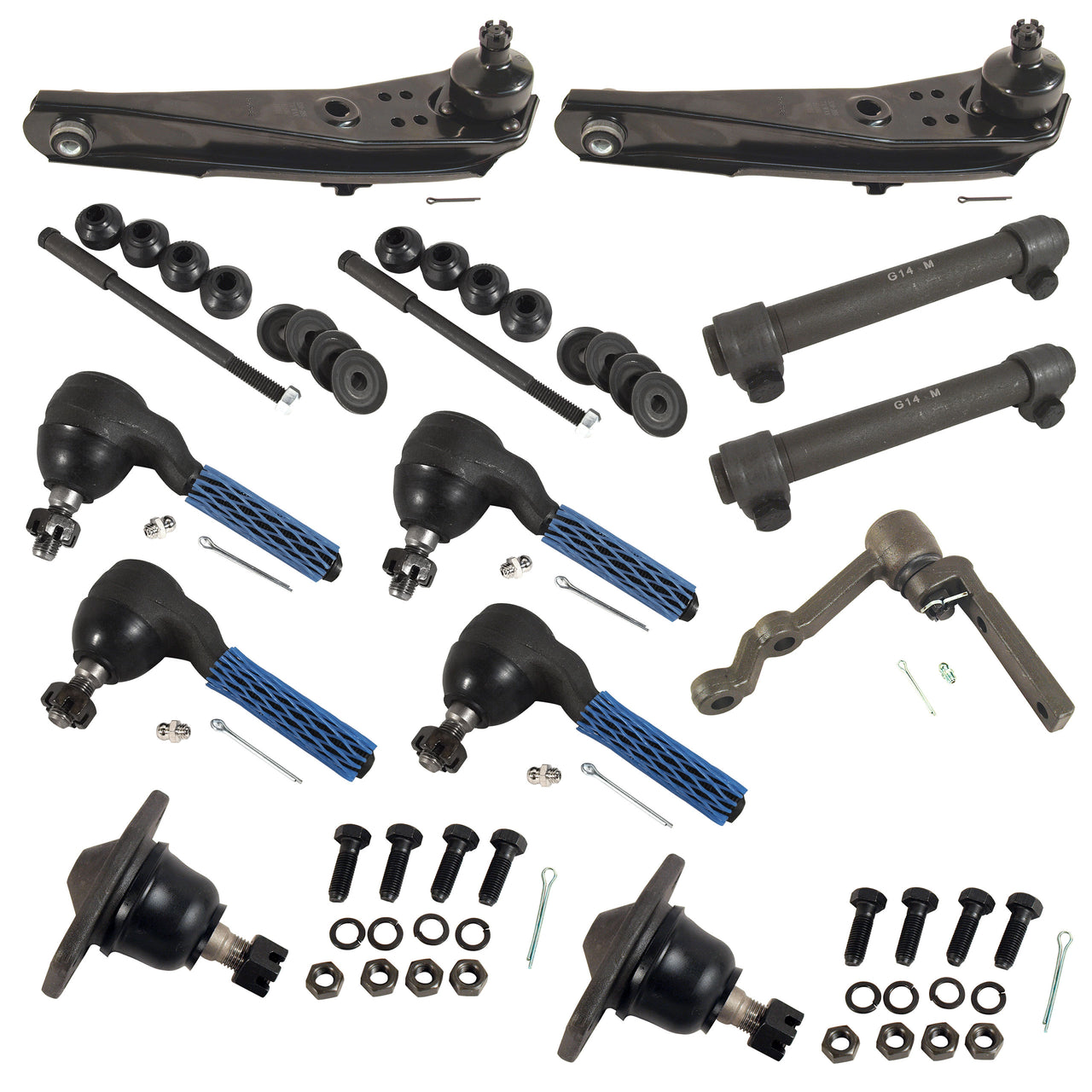 1965-1966 Mustang Front Suspension Rebuild Kit - Deluxe - Manual Steering & 6 Cyl - CA-MA17010-Classic-Auto-Store-Online