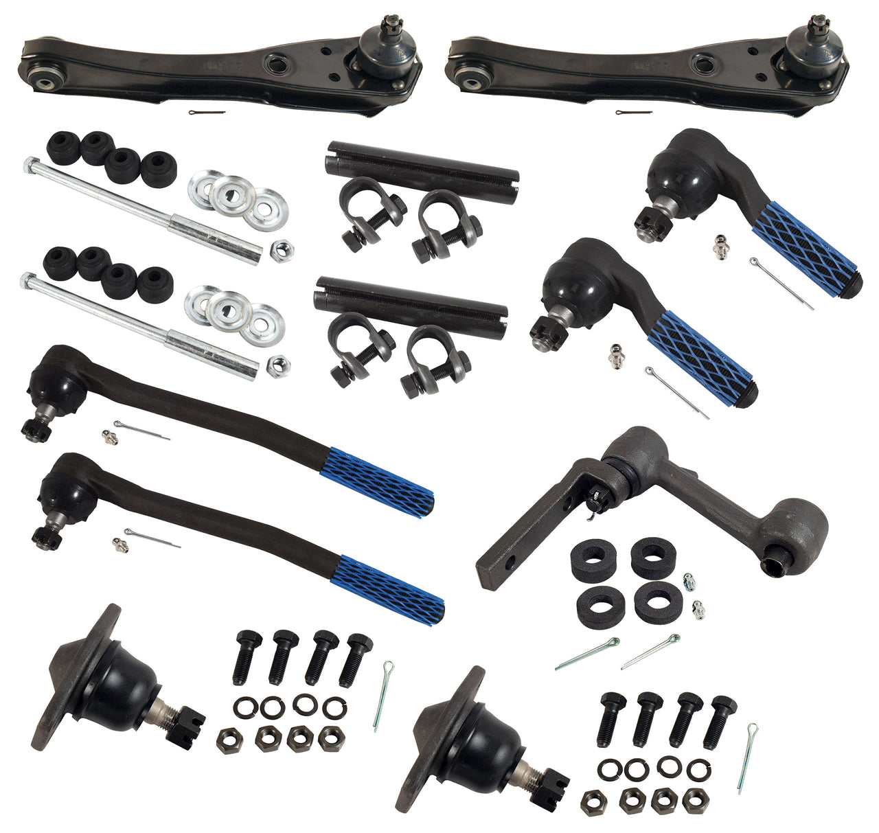 1968-1969 Mustang Front Suspension Rebuild Kit - Deluxe - 4 Bolt Upper Ball Joint - CA-MA17017-Classic-Auto-Store-Online