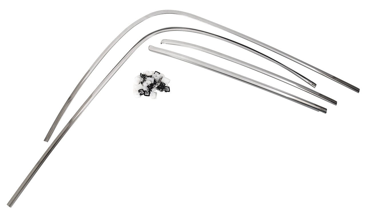 1964-1966 Mustang Rear Window Molding Set - 4 pieces - Fastback - CA-MA17152-Classic-Auto-Store-Online