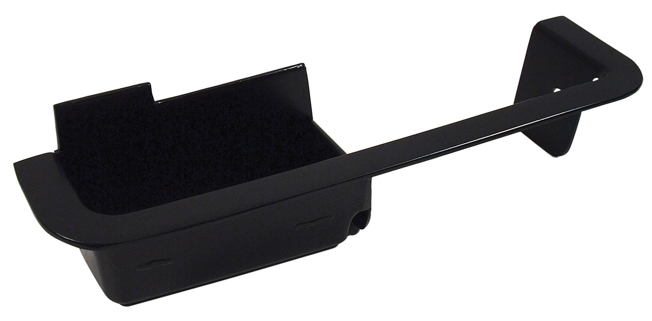 1970-1970 Mustang Deluxe Door Panel Armrest Cup - Black Metal - Left Hand - CA-MA18448-Classic-Auto-Store-Online