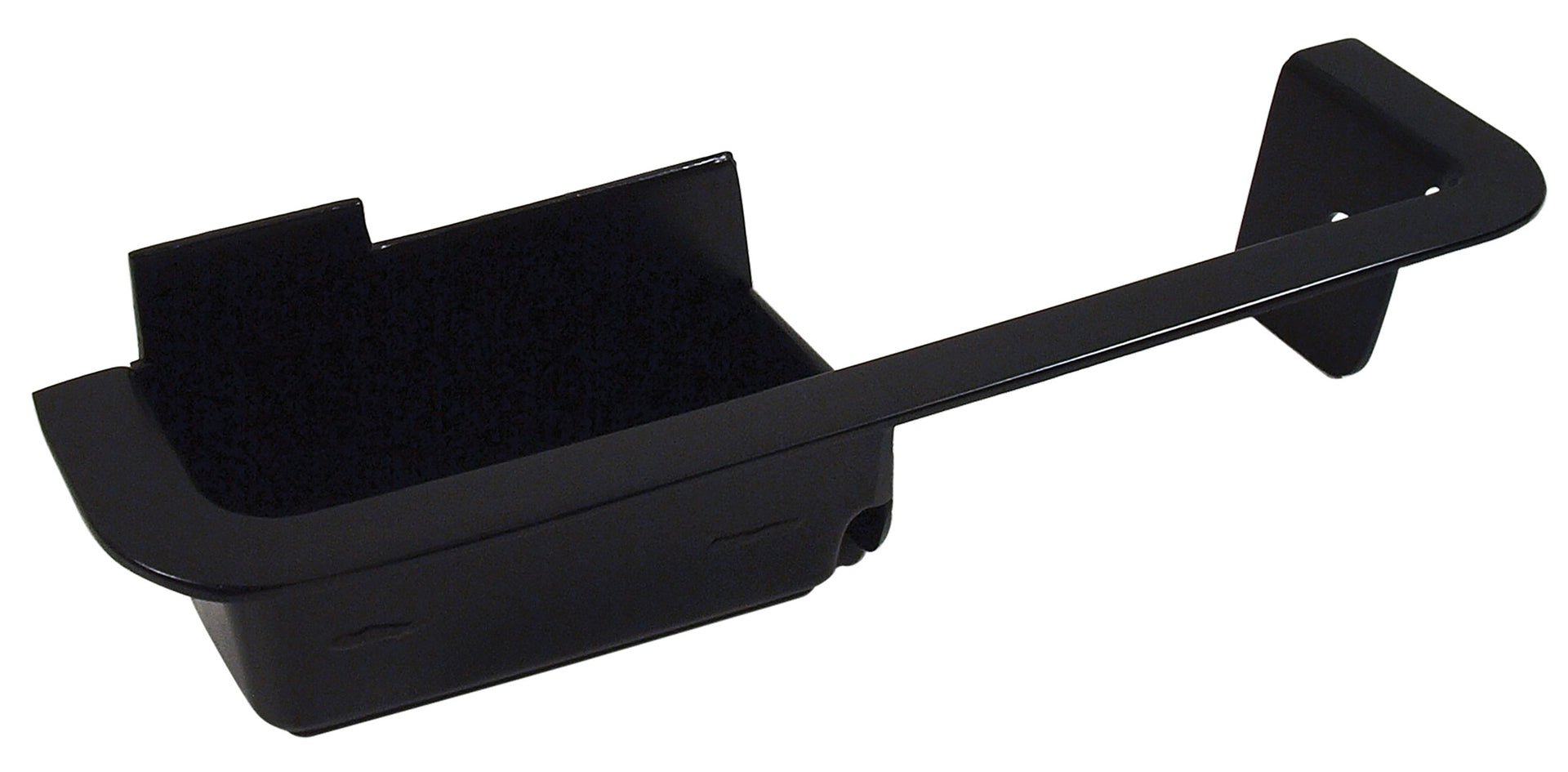 1970-1970 Mustang Deluxe Door Panel Armrest Cup - Black Metal - Left Hand - CA-MA18448-Classic-Auto-Store-Online