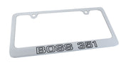 1971-1971 Mustang License Frame - 71 Boss 351 Chrome - CA-MA75007-Classic-Auto-Store-Online