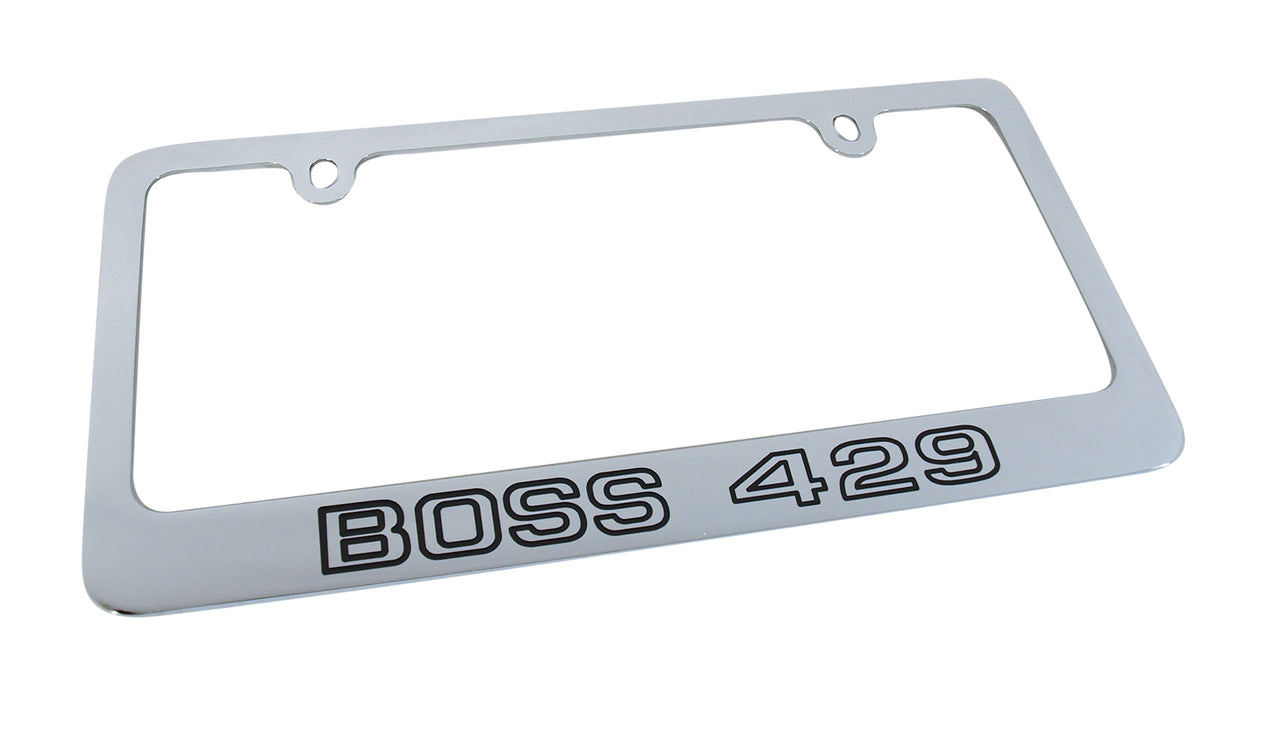 1969-1970 Mustang License Frame - 69-70 Boss 429 Chrome - CA-MA75008-Classic-Auto-Store-Online