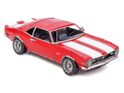 Model Kit 1968 Chevrolet Camaro Z/28 Red with White Stripes (Moderate Difficulty) Steel Model