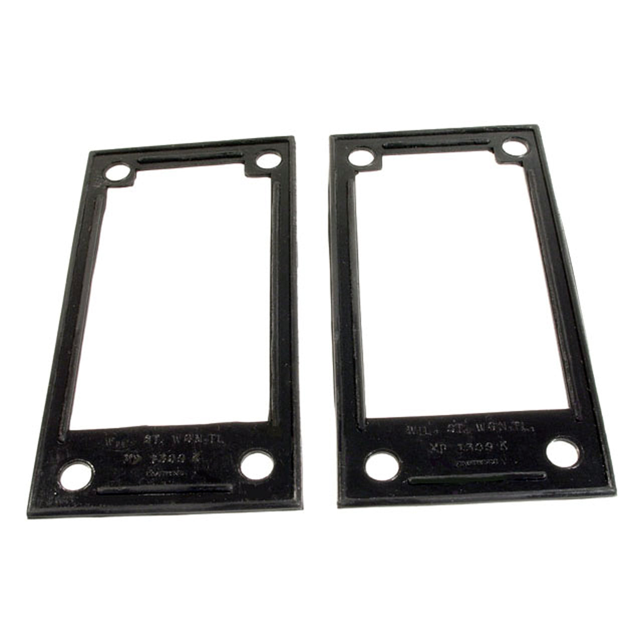 Mp 1309-K Tail-Light Pads 3-1/2" Wide X 6-5/8" Long Pair Willys Station Wagon 1953-1955