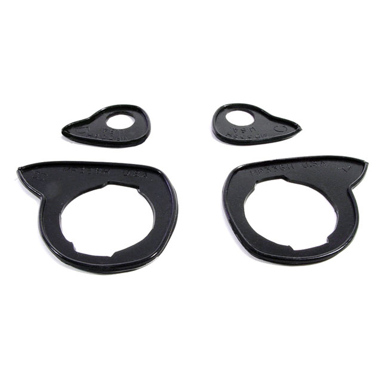 Door Handle Pads. Fits 54-56 Buick/Cadillac 2 Door Convertible /Hardtop Only.