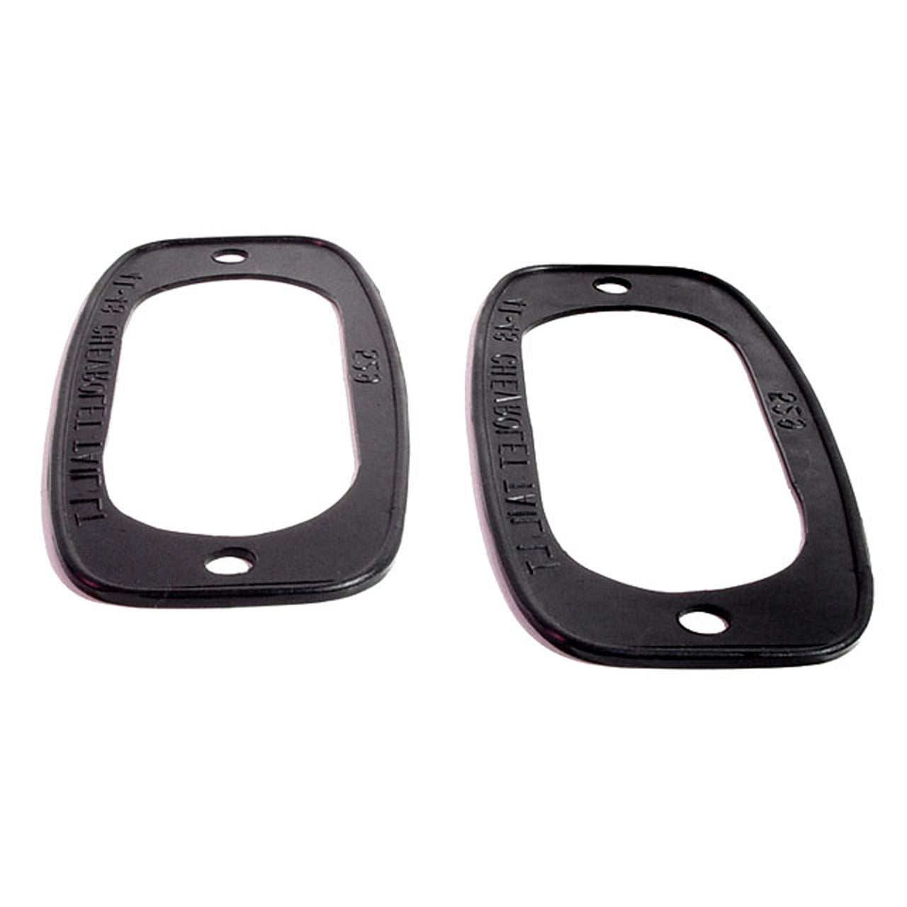 Mp 529 Tail-Light Pads 2-5/8" Wide X 6-1/4" Long Pair Chevrolet Fleetline 1942-1948, Fleetmaster 1941-1948, Special Deluxe 1941-1942