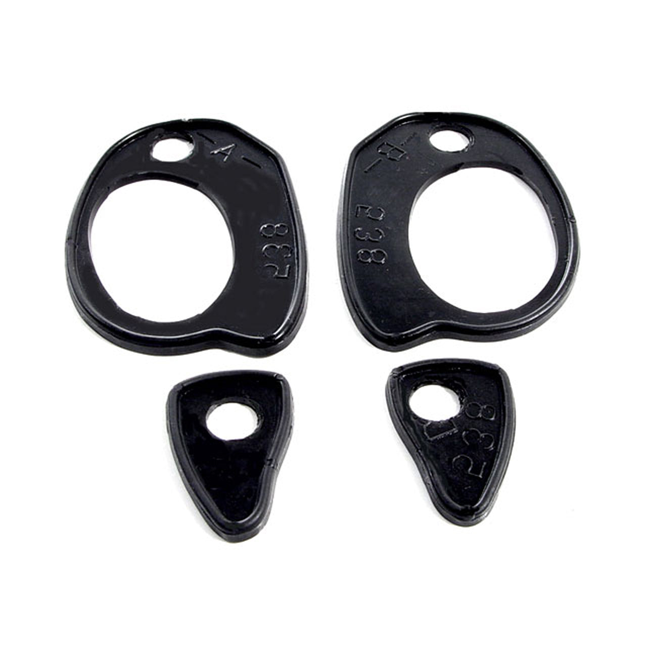 Mp 538 Door Handle Pads 2-1/2" Long & 1-1/4" Long Chevrolet Bel Air 1955-1957, Corvette 1956-1962, One-Fifty Series 1955-1957