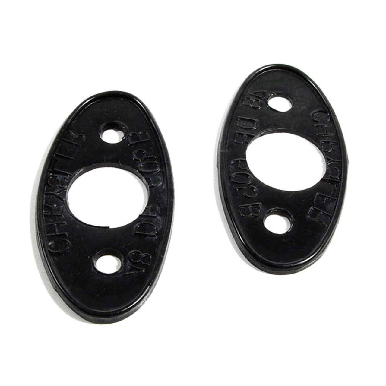 Mp 605-B Door Handle Pads 1-1/4" Wide X 2-5/8" Long Pair Chrysler Imperial C-40 1946-1948, New Yorker 1946-1948, Royal Series 1946-1948