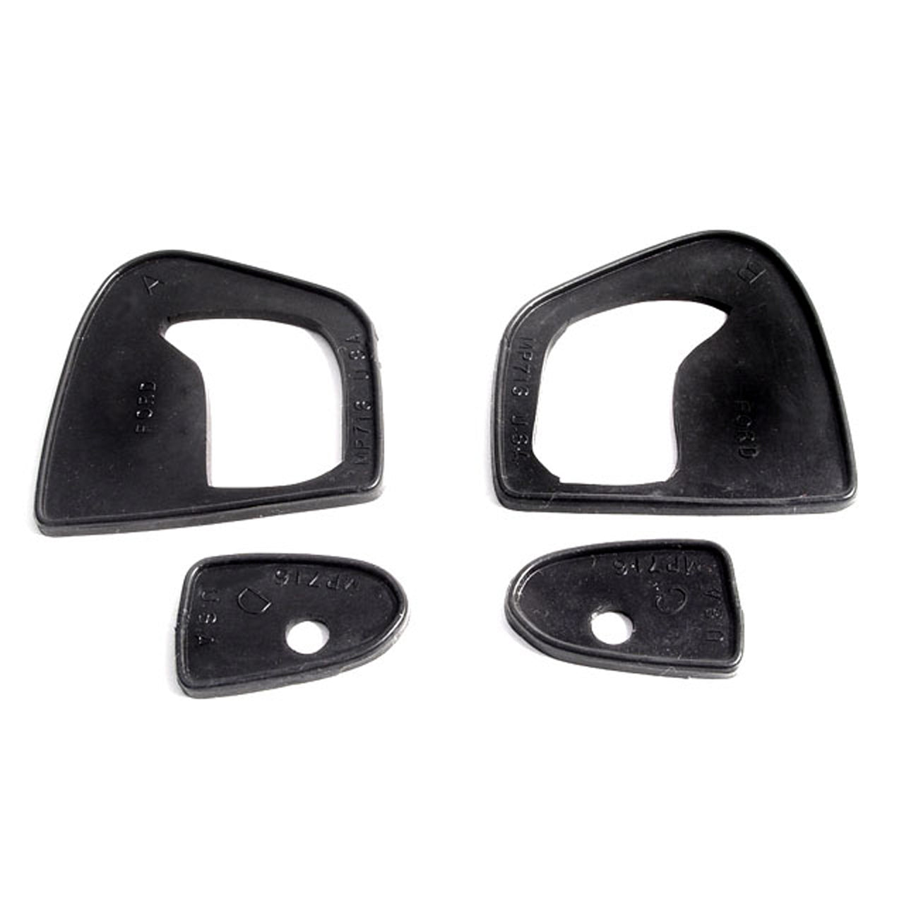 Mp 716 Door Handle Pads 2-1/2" Long & 1-1/2" Long Set R&L Ford Club 1953-1956, Country Sedan 1952-1956, Country Squire 1952-1956