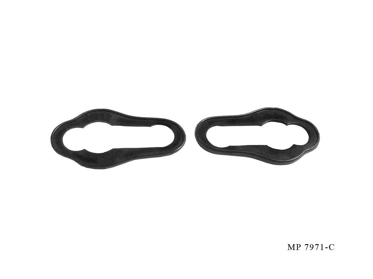 Mp 7971-C Door Handle (With Lock) Pads 1-7/8" Wide X 3-1/2" Long Horch 108 1937-1942, 400 1930-1935, 500 B 1930-1935, 600-670 1931-1936