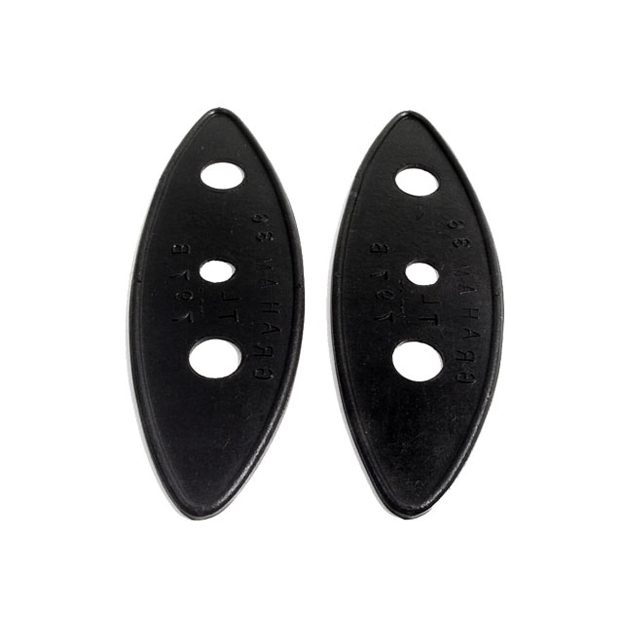 Mp 797-B Tail-Light Pads 2-1/8" Wide X 6-1/4" Long Pair Graham Cavalier Model 90 1936, Crusader Model 80 1936, Model 110 1936