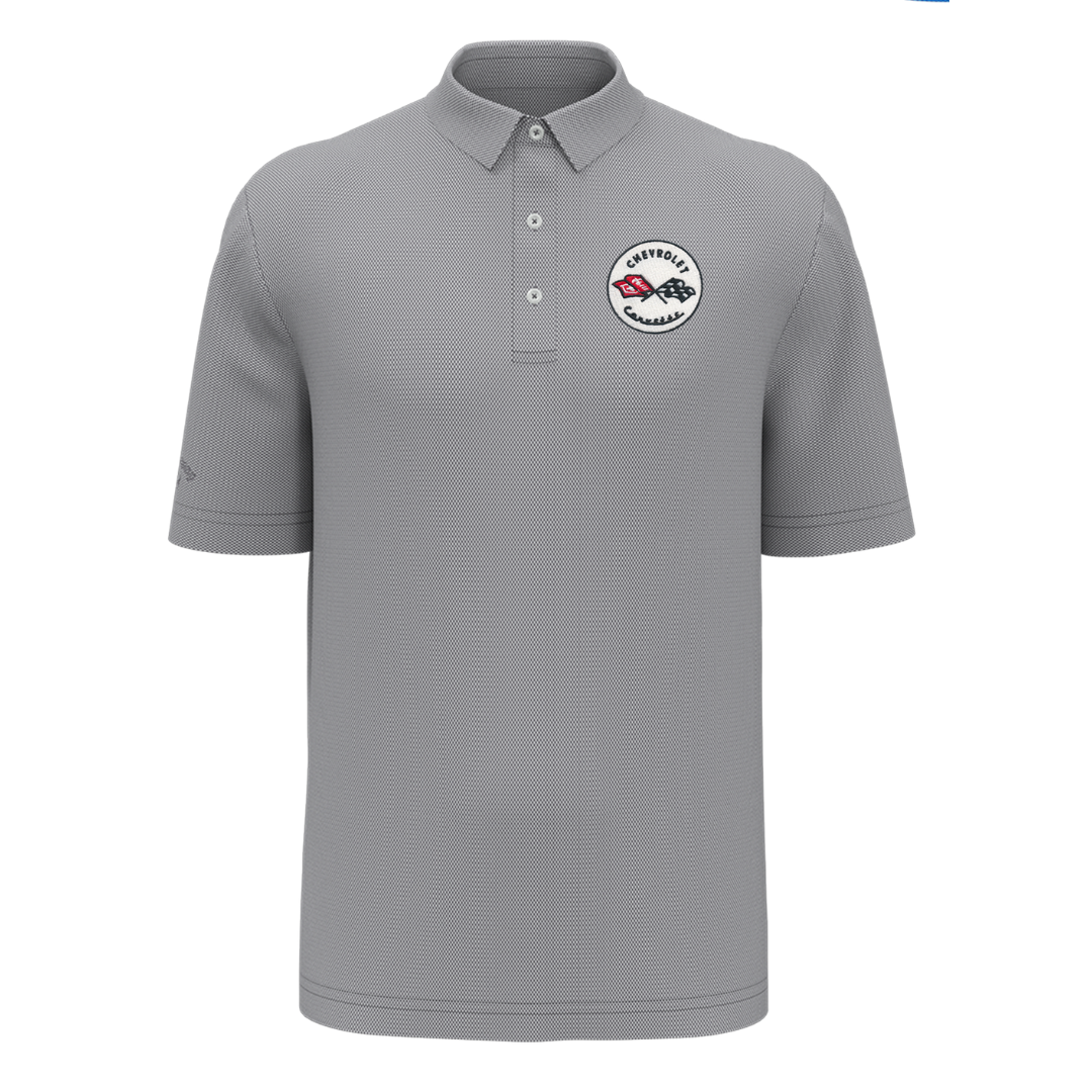 Men's Corvette Callaway Birdseye Opti-Dri Golf Polo Shirt - Quiet Shade