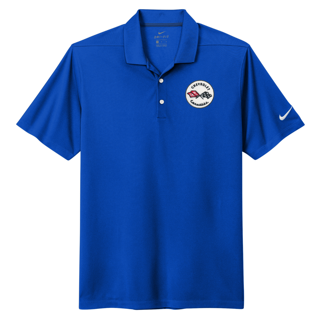 Men's Corvette Nike Dri-FIT Micro Pique 2.0 Polo Shirt - Game Royal