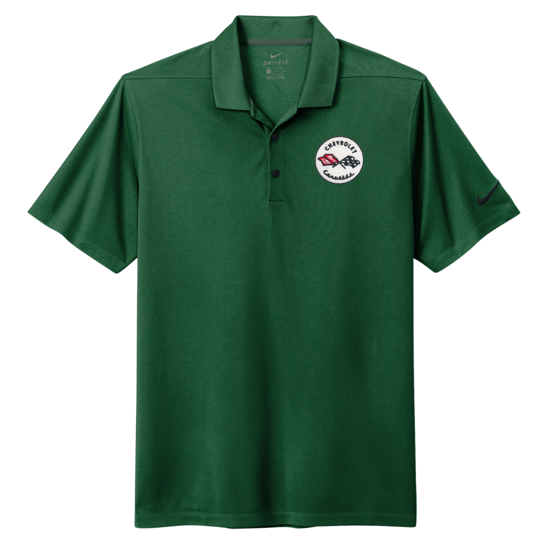 Men's Corvette Nike Dri-FIT Micro Pique 2.0 Polo Shirt - Gorge Green
