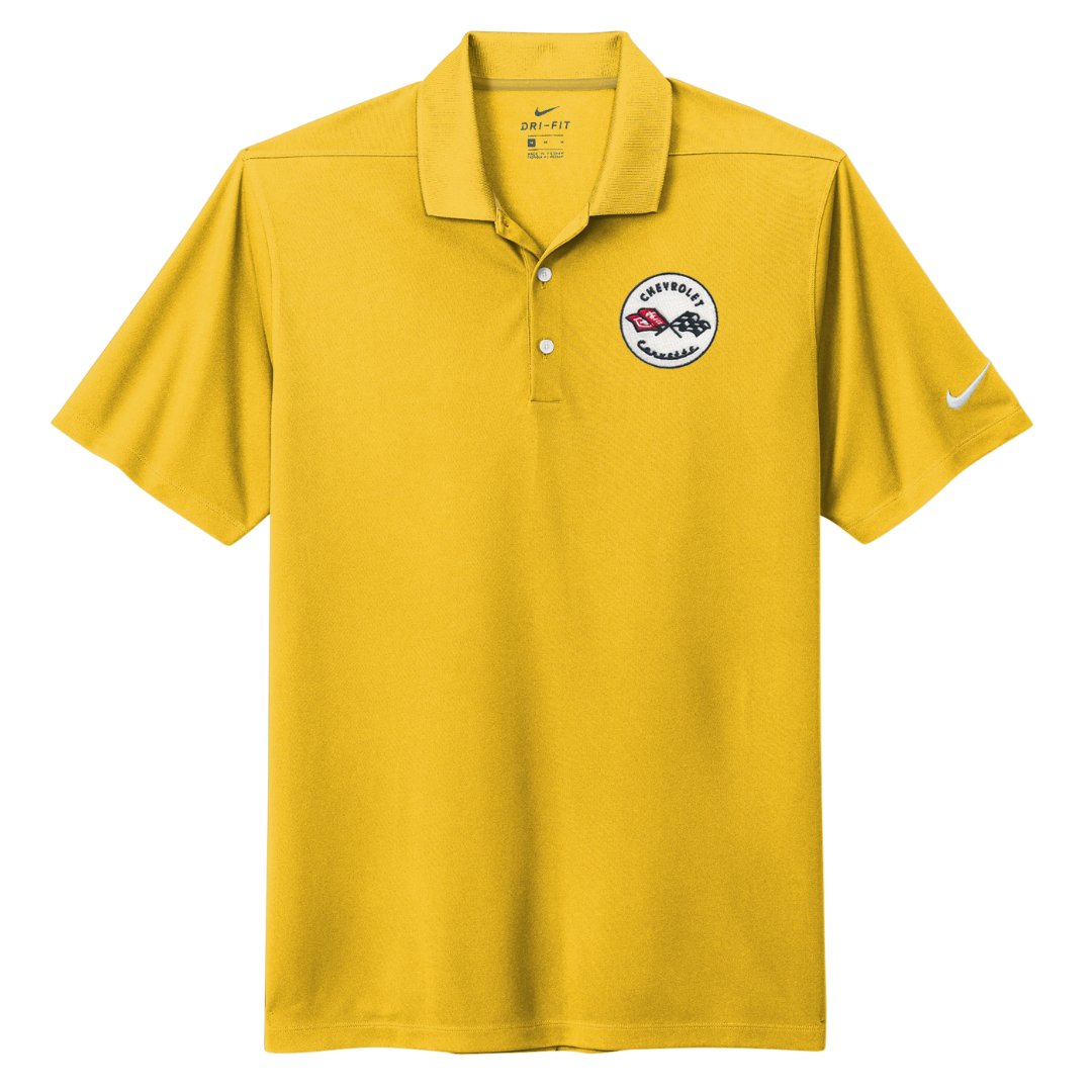 Men's Corvette Nike Dri-FIT Micro Pique 2.0 Polo Shirt - Varsity Maize