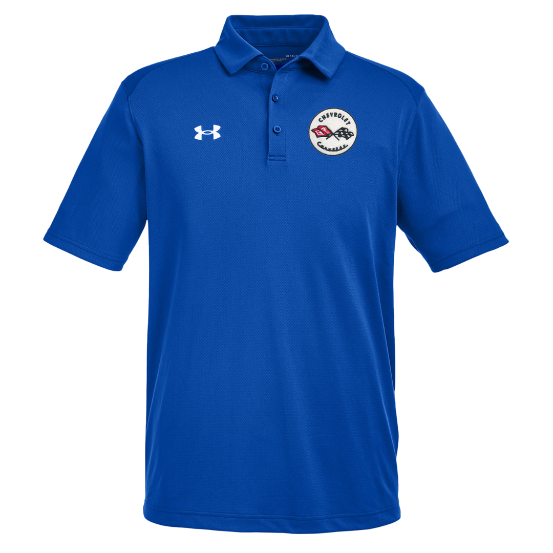 Men's Corvette Under Armour Tech Polo Shirt - Royal