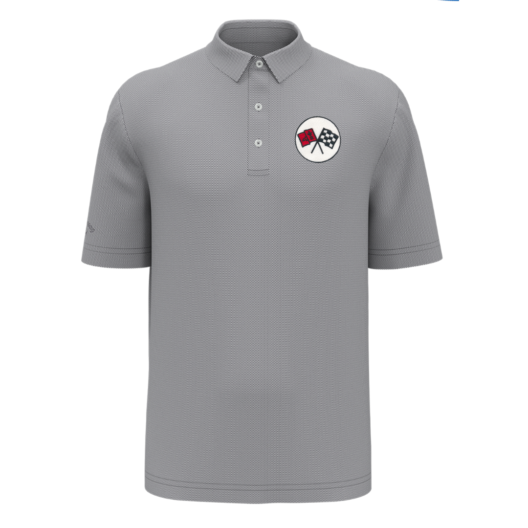 Men's Corvette Callaway Birdseye Opti-Dri Golf Polo Shirt - Quiet Shade
