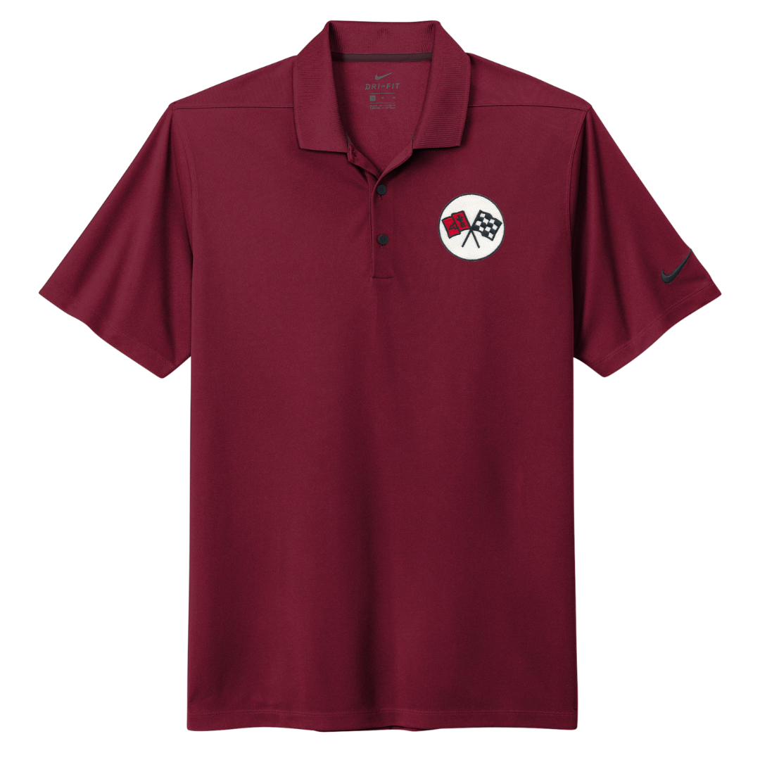 Men's Corvette Nike Dri-FIT Micro Pique 2.0 Polo Shirt - Team Red