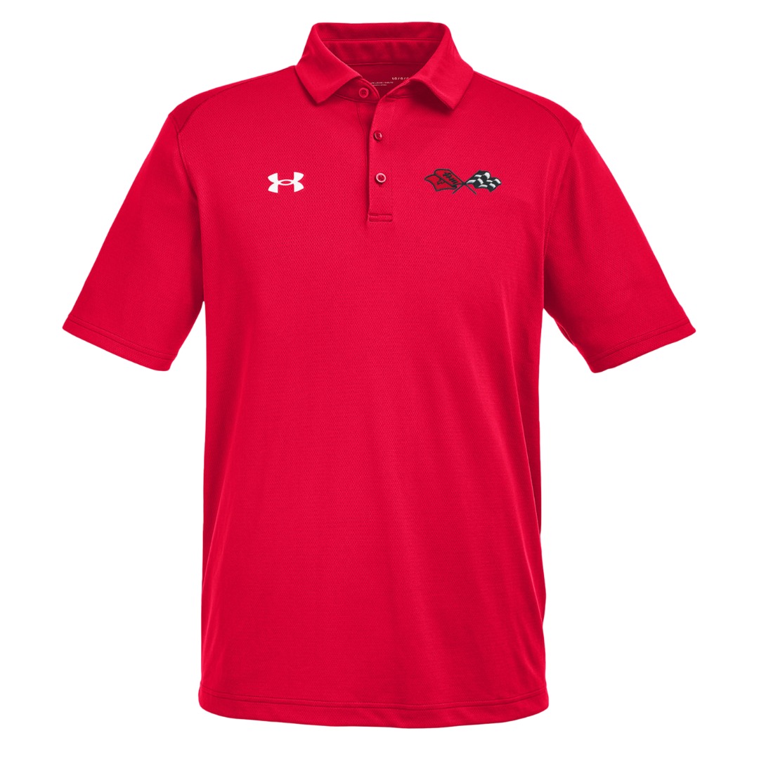 Men's Corvette Under Armour Tech Polo Shirt - Red