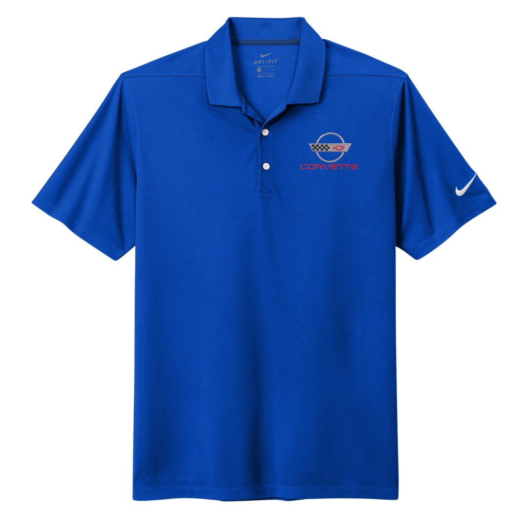 Men's Corvette Nike Dri-FIT Micro Pique 2.0 Polo Shirt - Game Royal