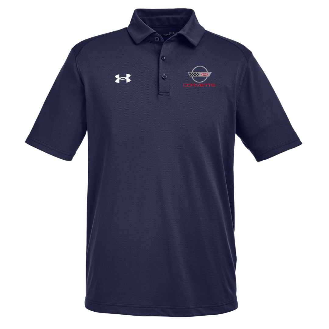 Men's Corvette Under Armour Tech Polo Shirt - Navy