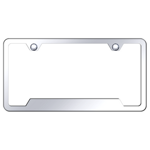 Mirrored License Plate Frame - Polished Stainless Steel