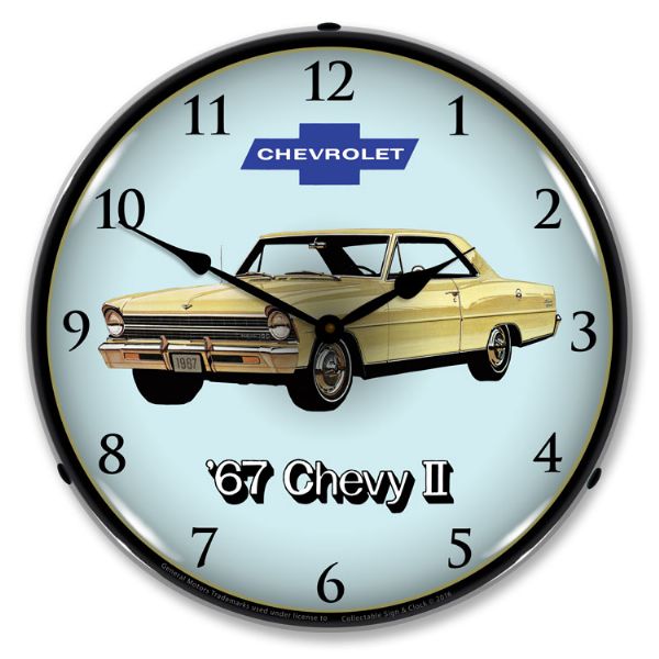 1967 Chevrolet Nova / Chevy II LED Clock. Super Sport  - CA