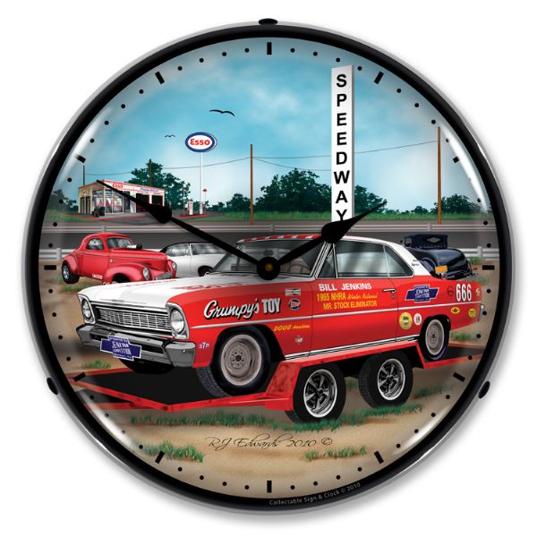 1966 Chevrolet Nova / Chevy II LED Clock. Jenkins  - CA