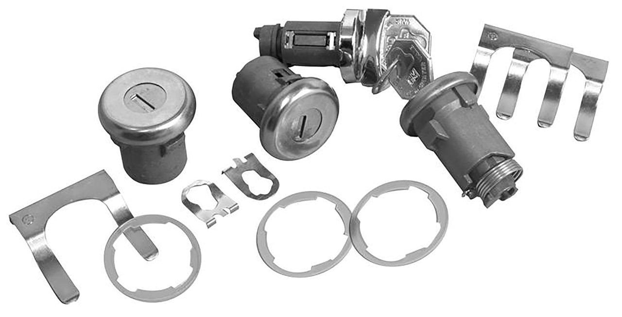 1962-1964 Chevrolet Nova / Chevy II Ignition And Doors Locks, Octagon Head Keys  - CA