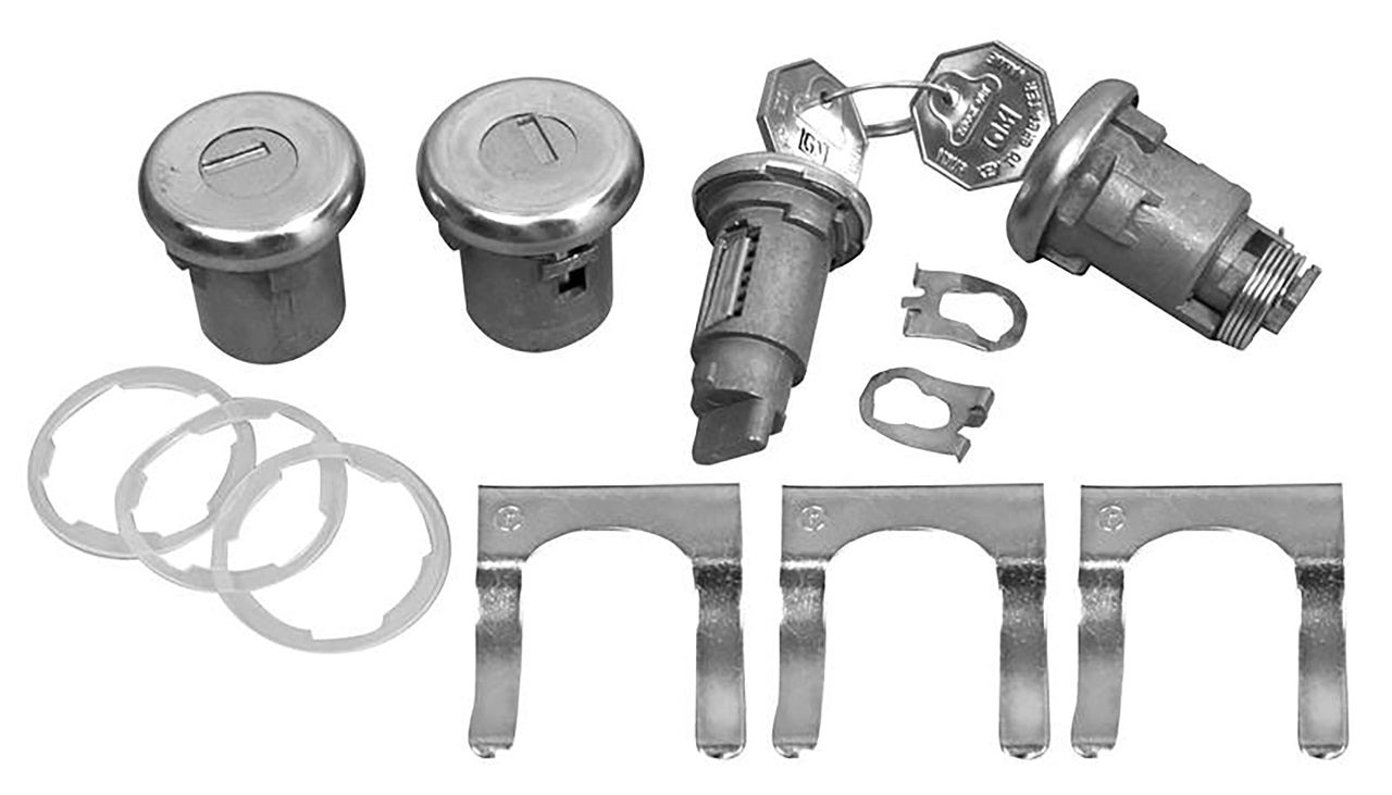 1966-1967 Chevrolet Nova / Chevy II Ignition And Doors Locks, Octagon Head Keys  - CA