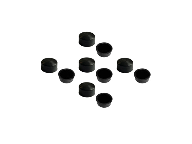 Nc 8 Cap-Screw Cover .49" (12.4Mm) X .36" (9.1Mm). Heat-Proof Silicone. 10-Pc Set