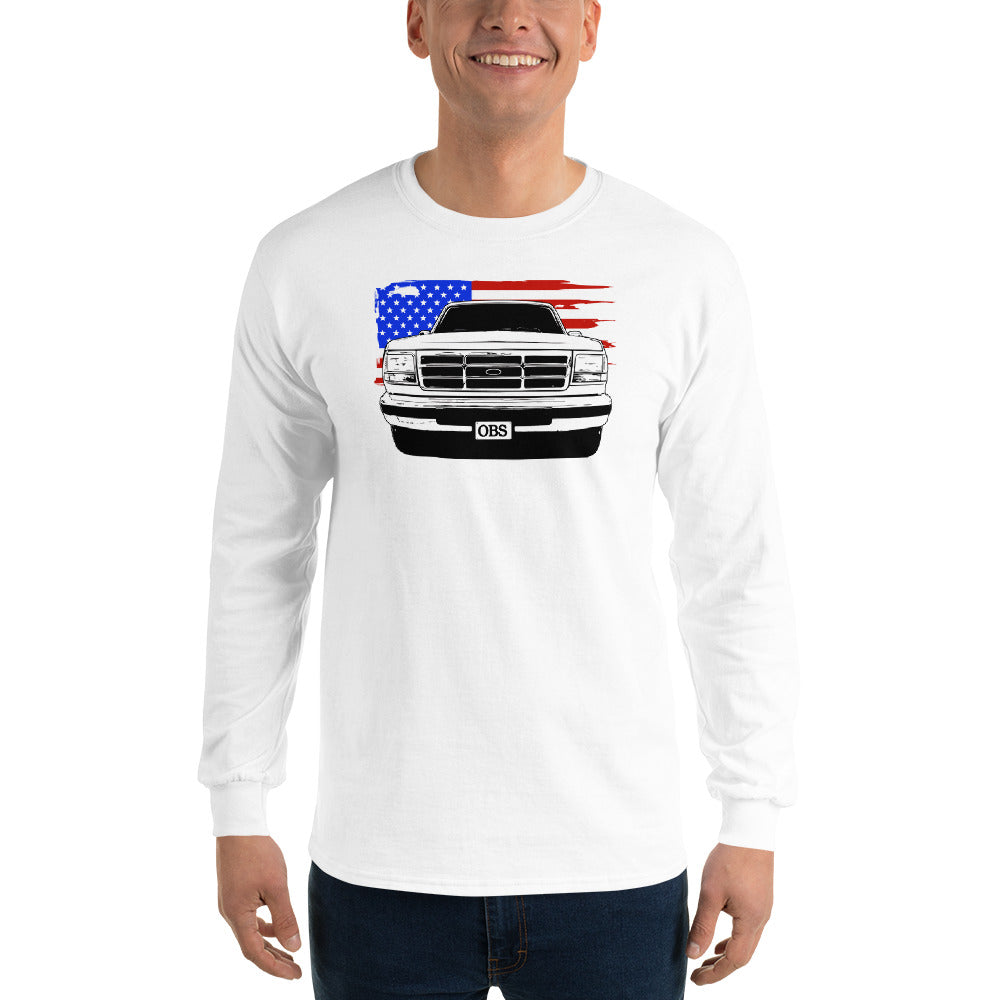 OBS American Flag Long Sleeve T-Shirt