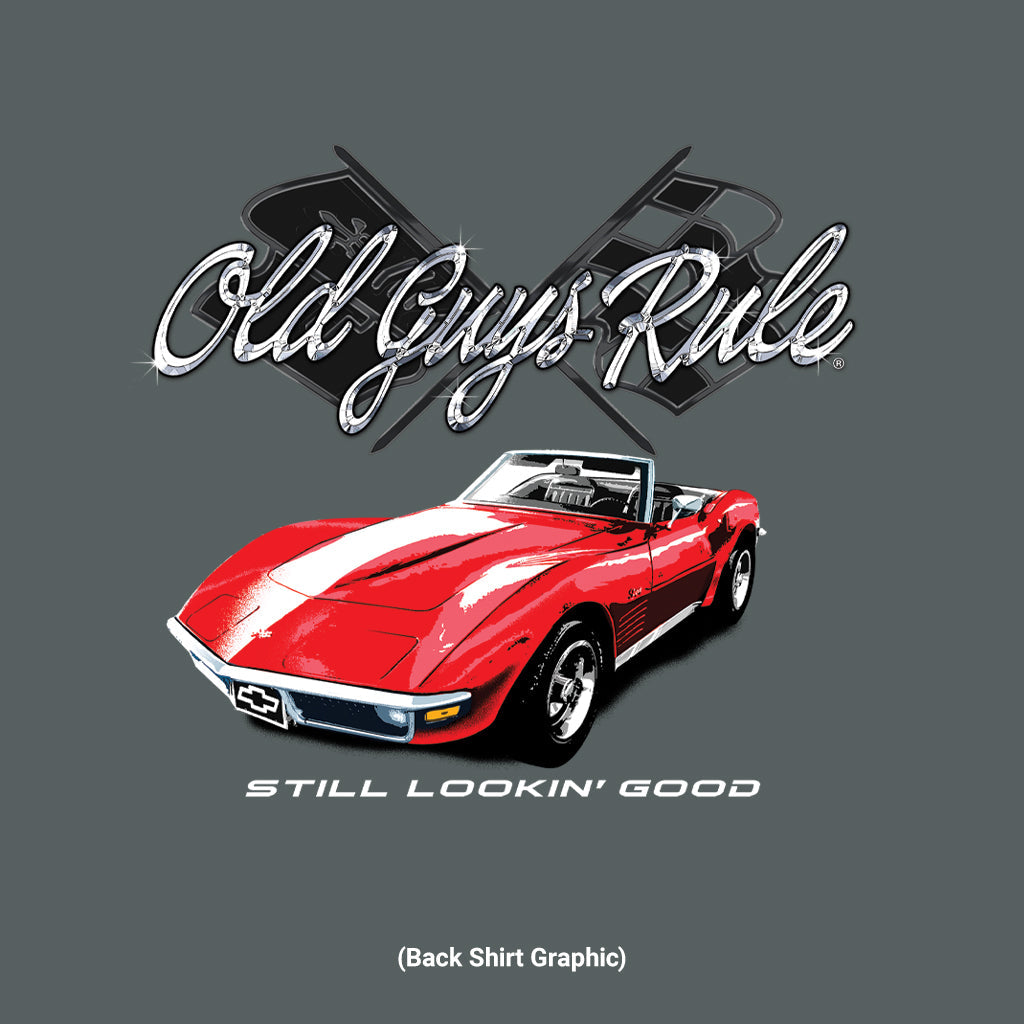 GM Red Corvette - Old Guys Rule