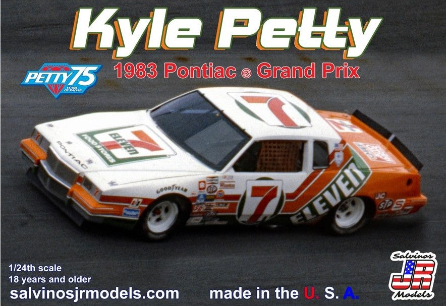 #7 1983 Kyle Petty 7-Eleven Pontiac Grand Prix Model Car