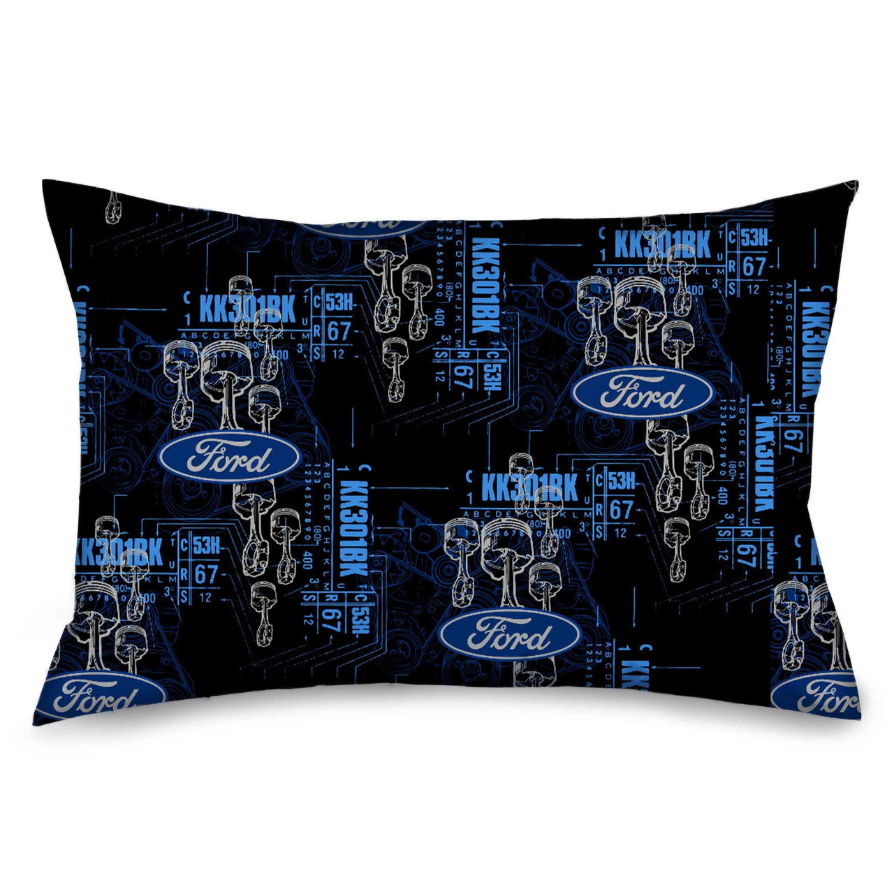 Ford Oval Pistons Blueprints Pillowcase