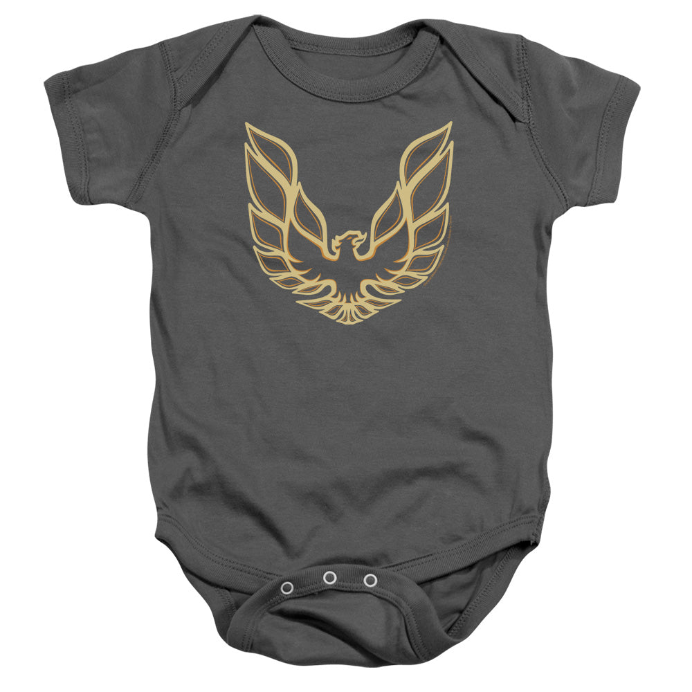 Pontiac Iconic Firebird Infant Snapsuit - Charcoal
