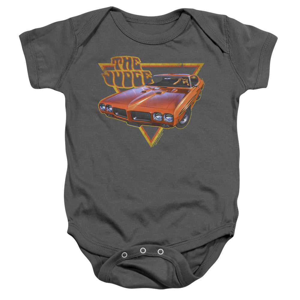Pontiac Judged Infant Snapsuit - Charcoal