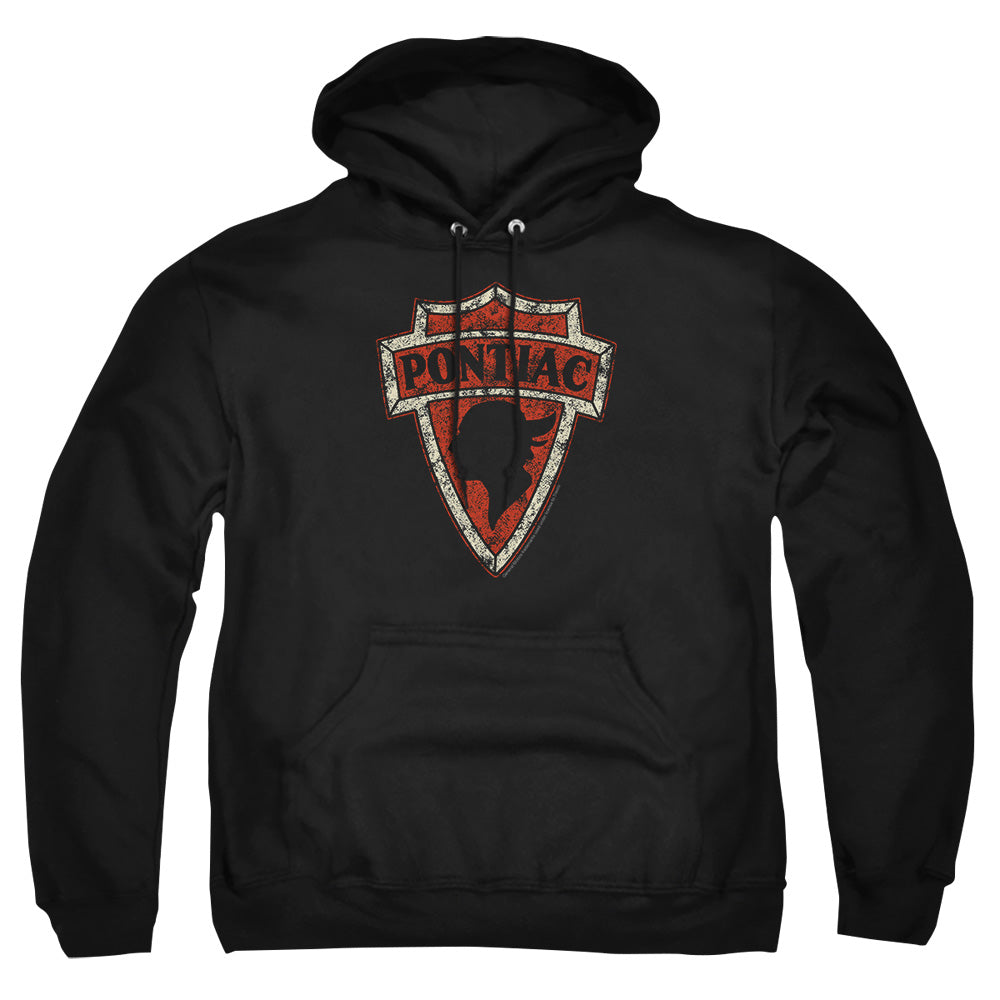 Pontiac Early Arrowhead Adult Pullover Hoodie - Black