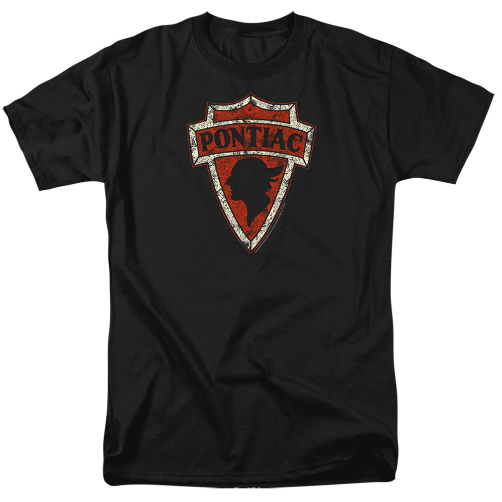 Pontiac Early Arrowhead Adult Regular Fit Short Sleeve - Black