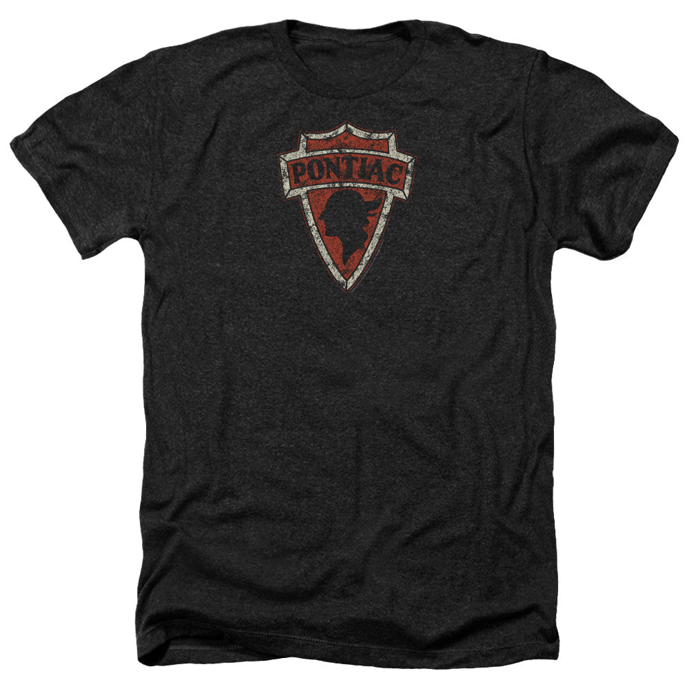 Pontiac Early Arrowhead Adult Regular Fit Heather Short Sleeve - Charcoal