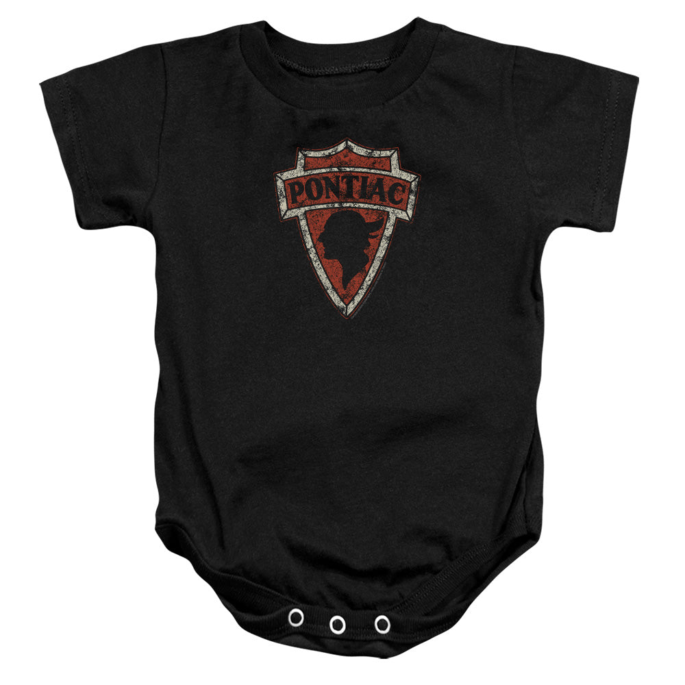 Pontiac Early Arrowhead Infant Snapsuit - Black