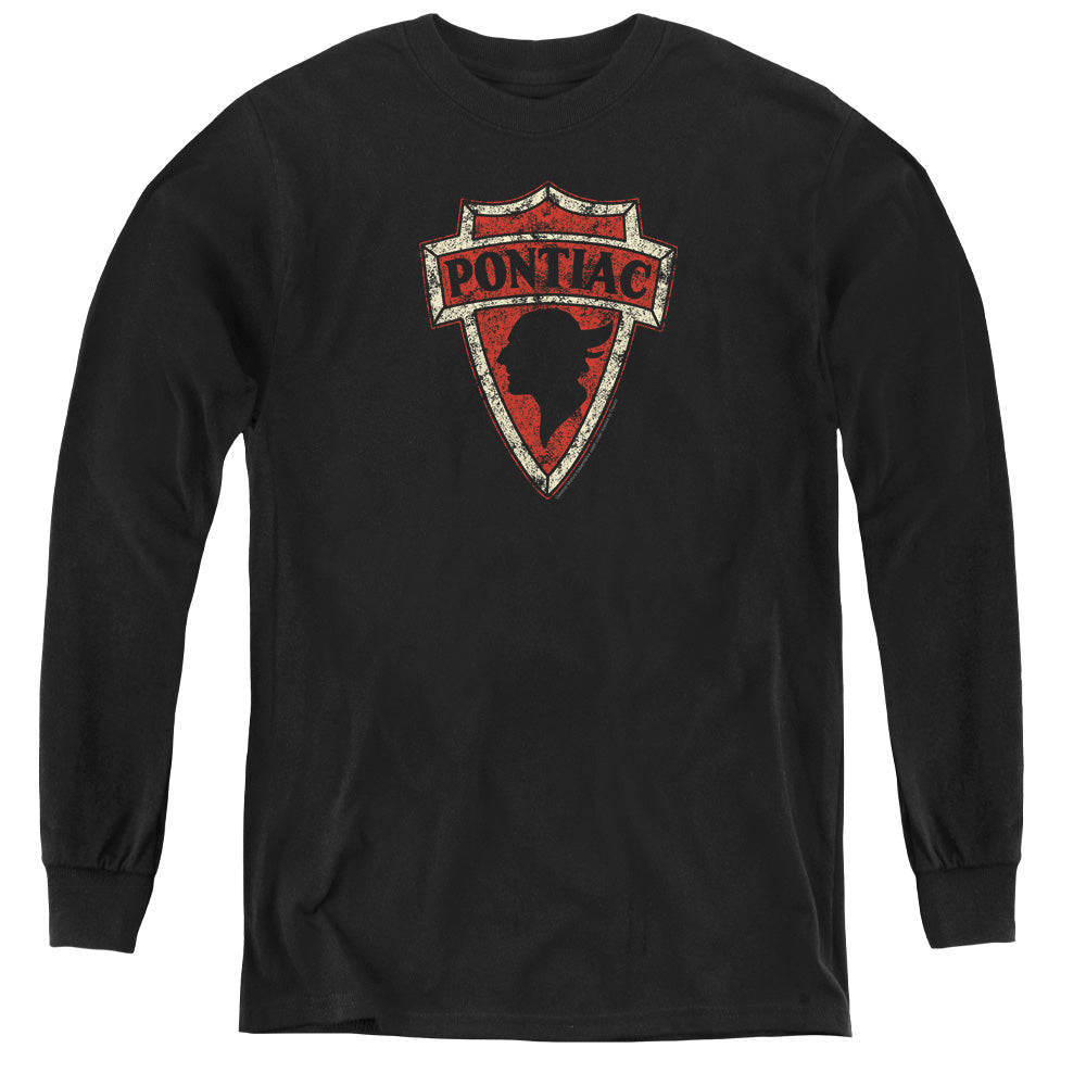 Pontiac Early Arrowhead Youth Long Sleeve - Black