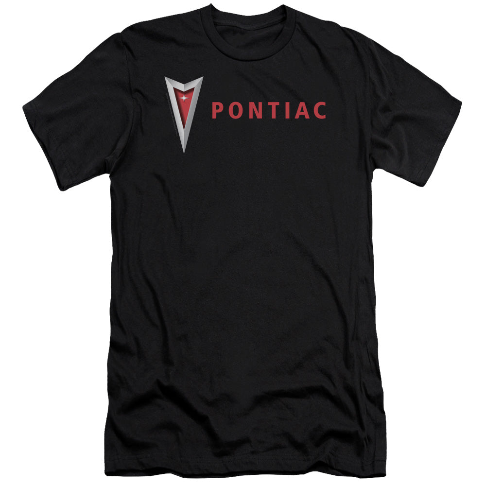 Pontiac Modern Pontiac Arrowhead-Premium Canvas Adult Slim Fit 30/1-Black